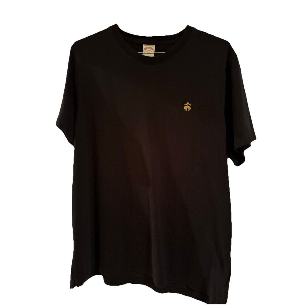 BROOKS BROTHERS 1818 Men's Size XXLarge Casual Black  100% Cotton T Shirt